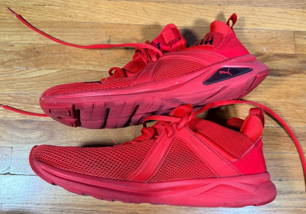 Puma Enzo 2 Red Sneakers Men’s Size 10.5 SoftFoam Training Shoes 193249-05